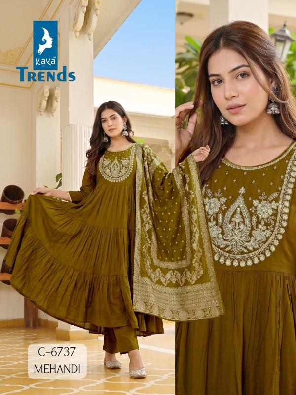 Kaya d.no 6737 anarkali kurtis wholesale
